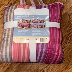 Essentials 5 Piece Quilt Set - Amethyst Ombre